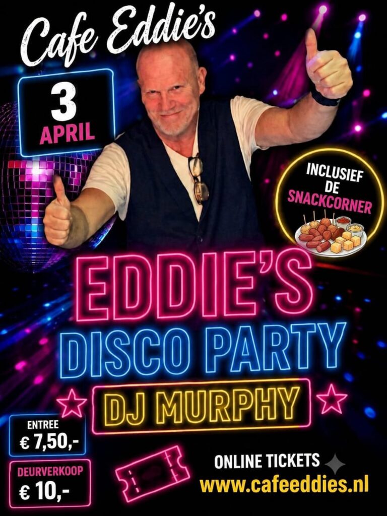 Eddies Disco Party met DJ Murphy — muziek in Houten